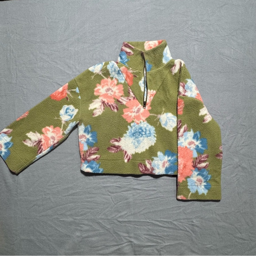 Urban Outfitters Floral Zip Sweater